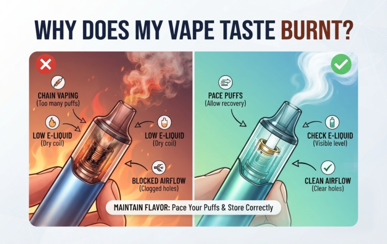Why Does My Vape Taste Burnt?