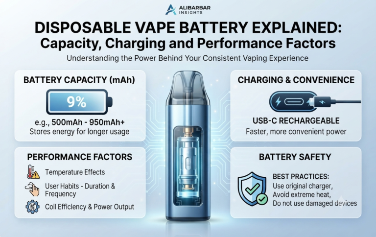 Disposable Vape Battery Explained: Capacity, Charging and Performance Factors