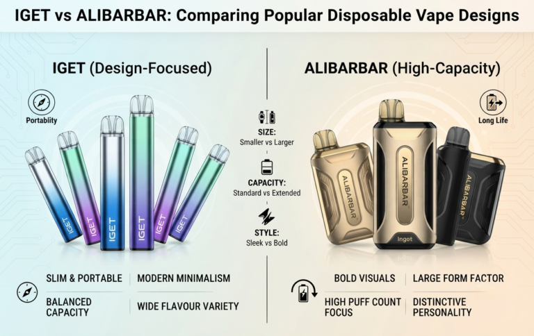 IGET vs ALIBARBAR: Comparing Popular Disposable Vape Designs