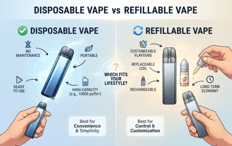 Disposable Vape vs Refillable Vape: Which Option Fits Your Lifestyle Better?