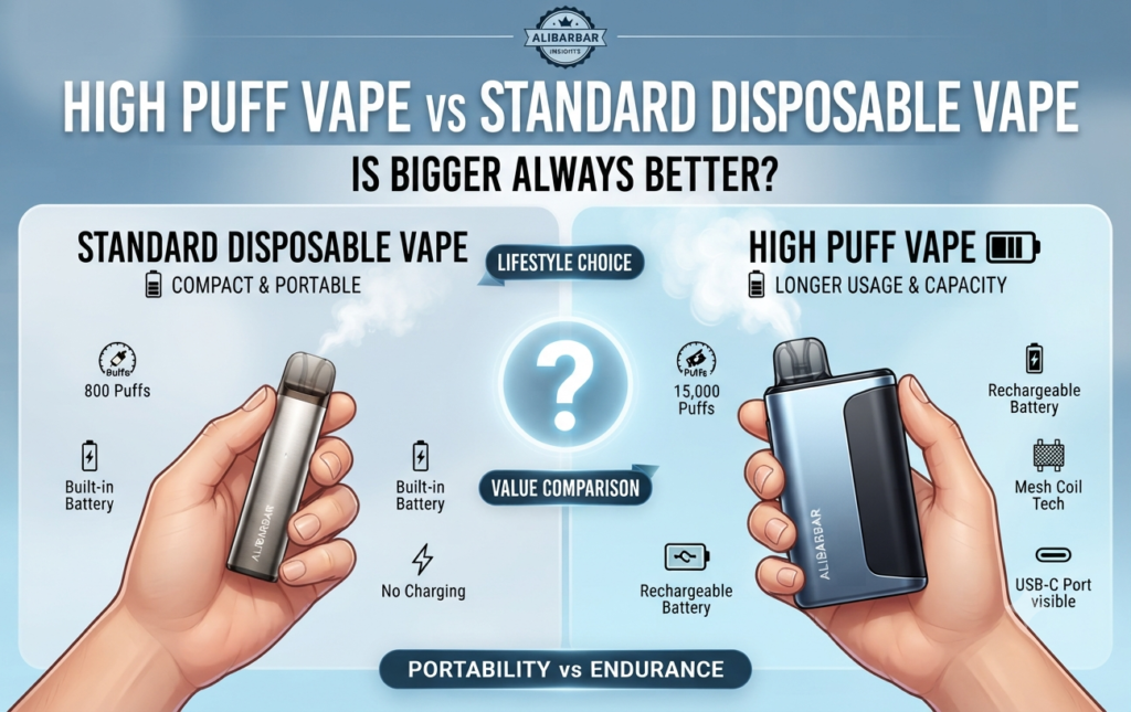 High Puff Vape vs Standard Disposable Vape: Is Bigger Always Better?